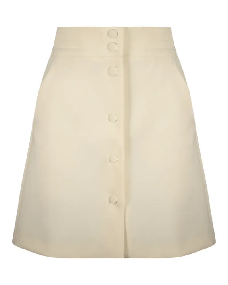 RED Valentino button-front A-line mini skirt - Nude Nude