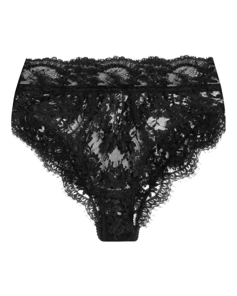 Dolce & Gabbana High-Leg-Slip aus Spitze - Schwarz Schwarz