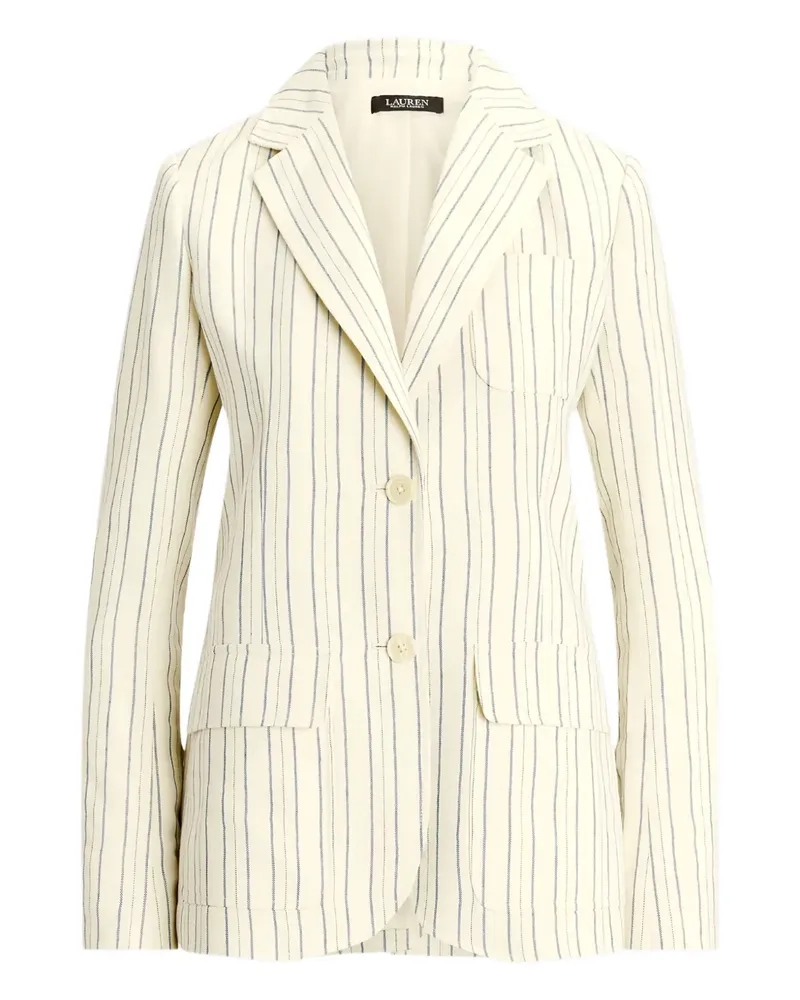 Ralph Lauren striped two-button jacket - Nude Nude