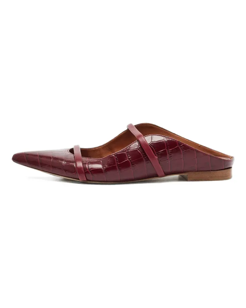 Malone Souliers Maureen Mules mit Kroko-Prägung - Rot Rot