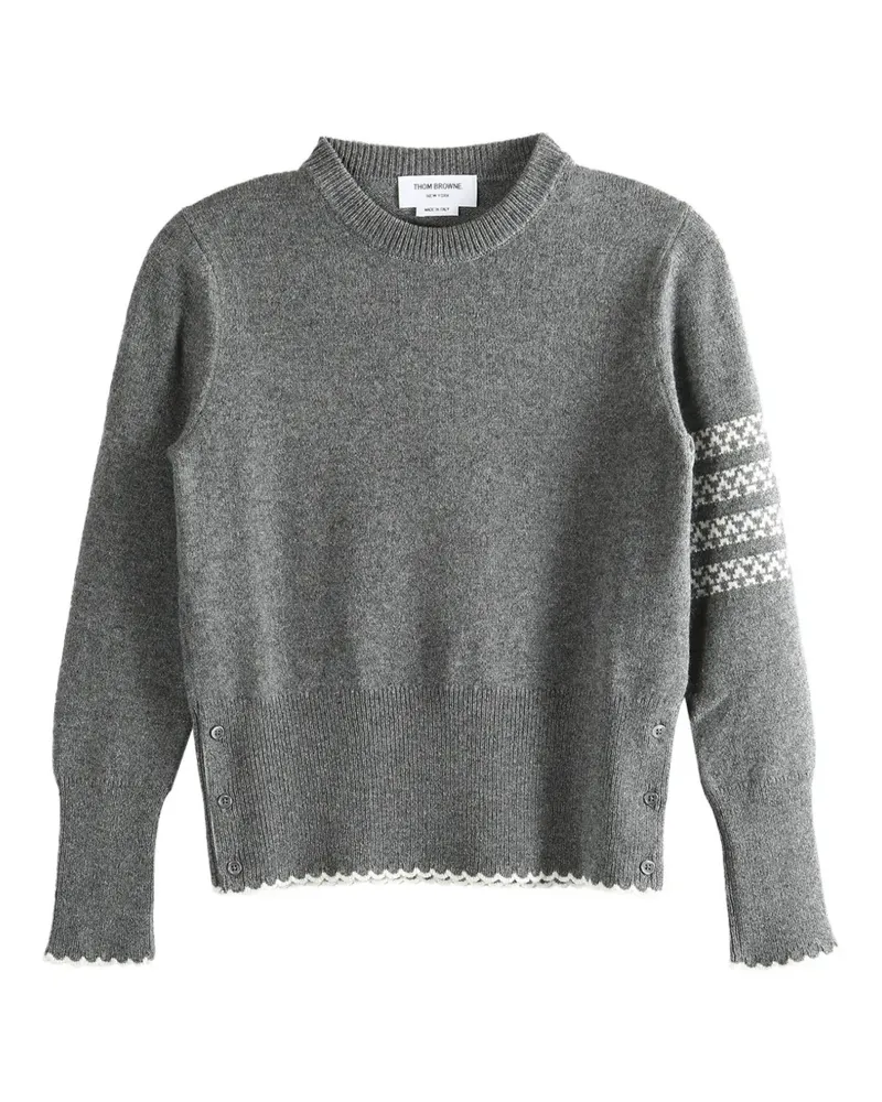 Thom Browne button-detail sweater - Grau Grau