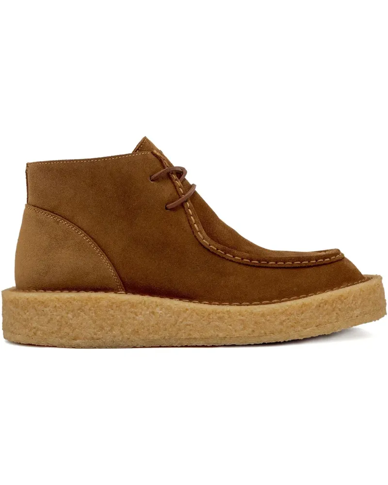 Buttero lace-up crepe-sole boots - Braun Braun