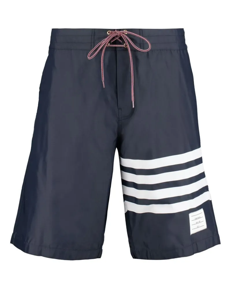 Thom Browne Segelshorts mit Streifen - Blau Blau