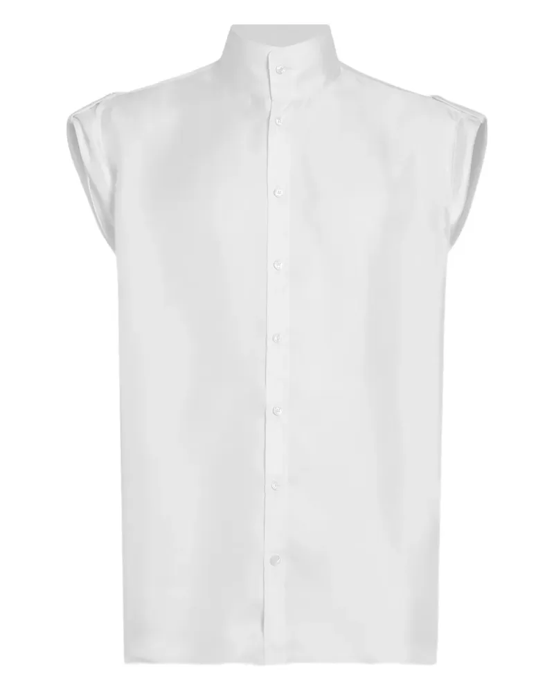 Dolce & Gabbana Ärmelloses Hemd - Weiß Weiß