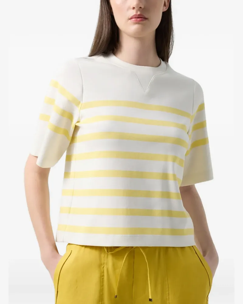 Bogner Stacey T-Shirt mit horizontalen Streifen - Weiß Weiß