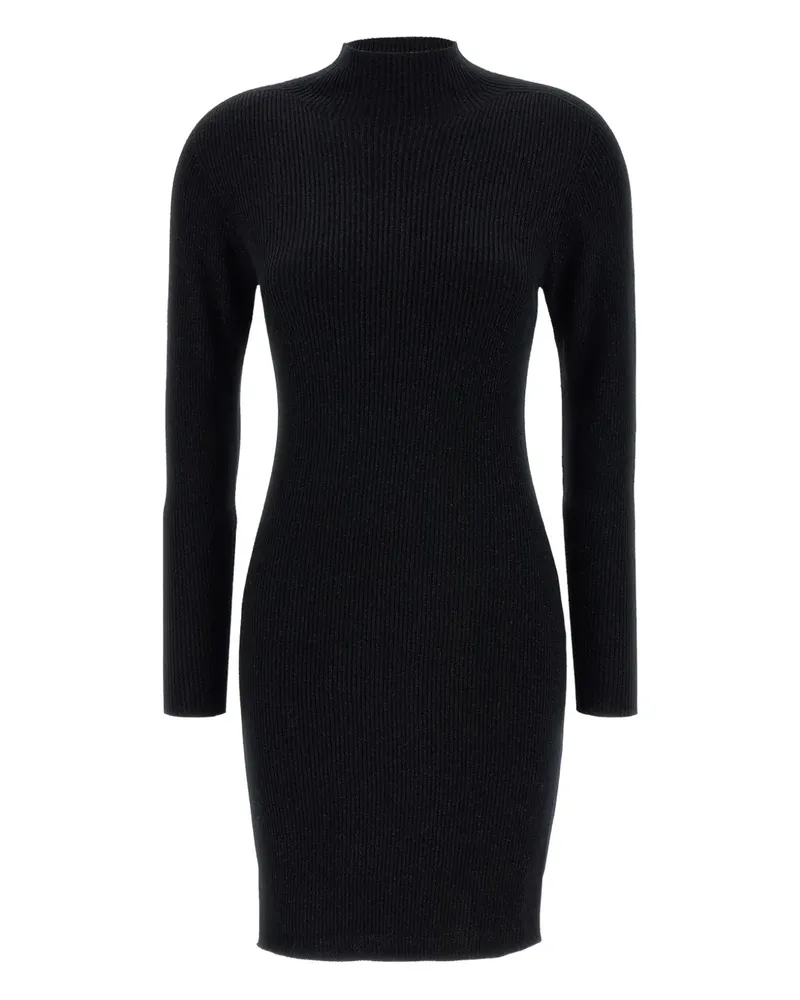 Max Mara ribbed mock-neck mini dress - Schwarz Schwarz