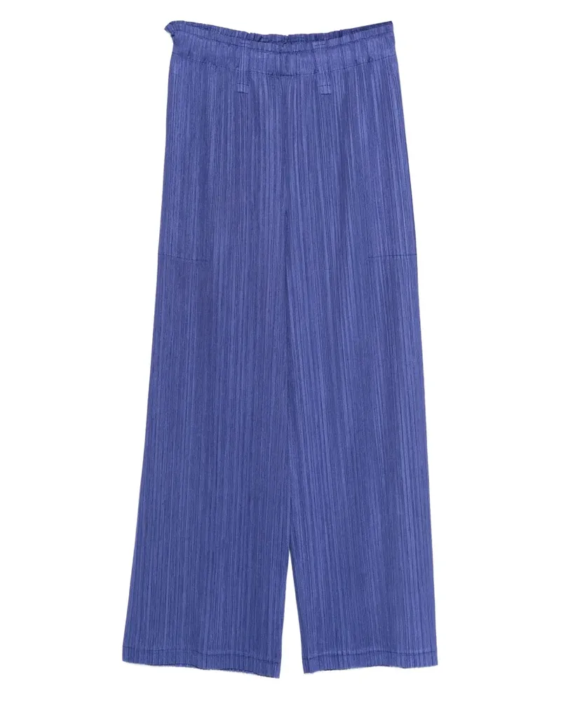 Issey Miyake Hose mit Gürtelschlaufen - Blau Blau