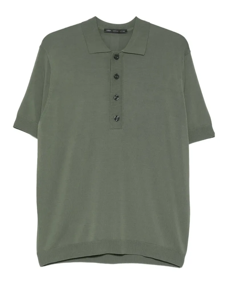 Low Brand Poloshirt mit Knopfleiste - Grün Grün