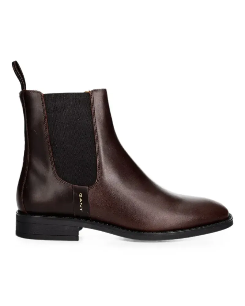 Gant leather elasticated-side ankle boots - Braun Braun