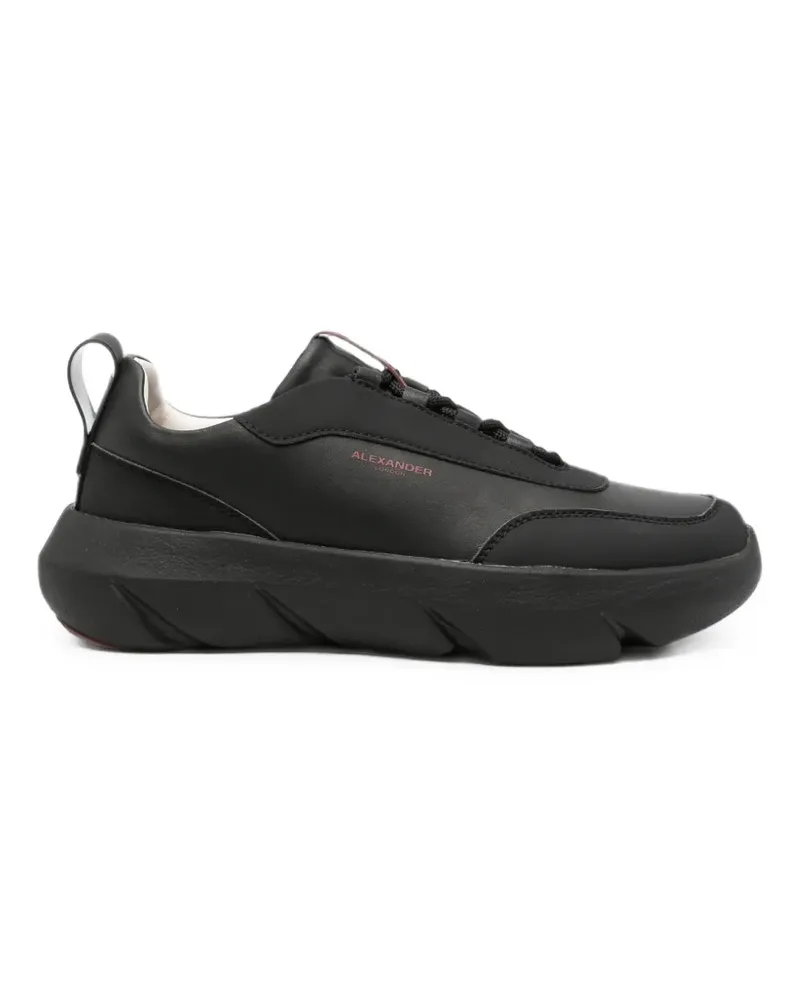 Alexander Smith chunky-sole leather sneakers - Schwarz Schwarz