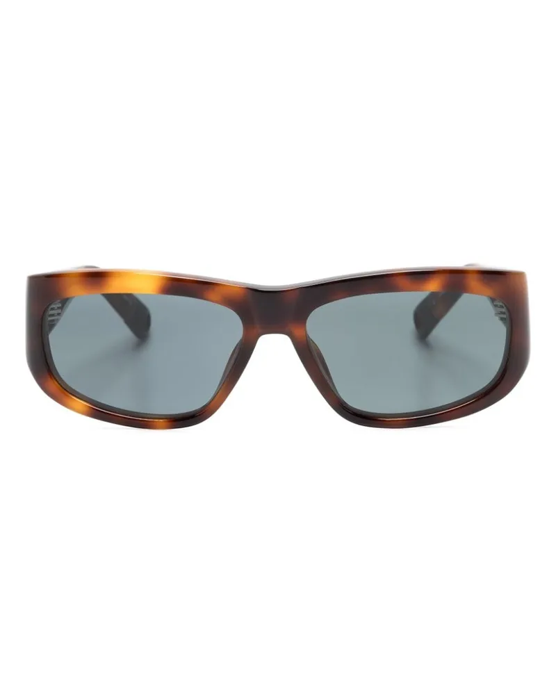 Jacquemus Eckige Les Lunettes Pilota Sonnenbrille - Braun Braun