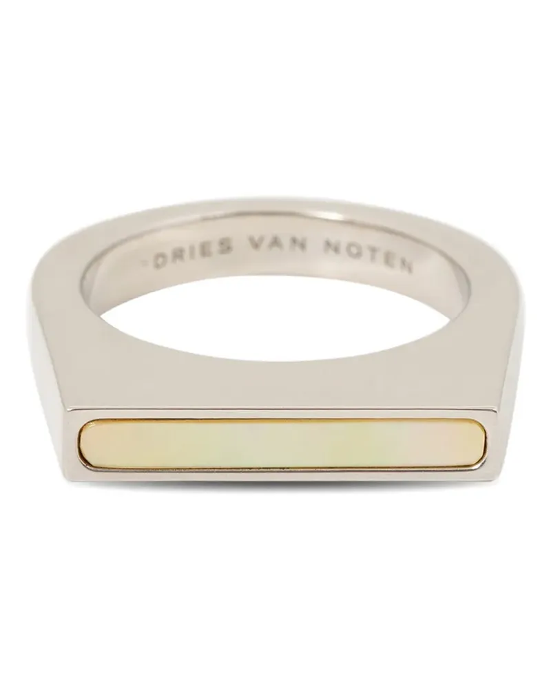 Dries van Noten Klassischer Siegelring - Silber Silber