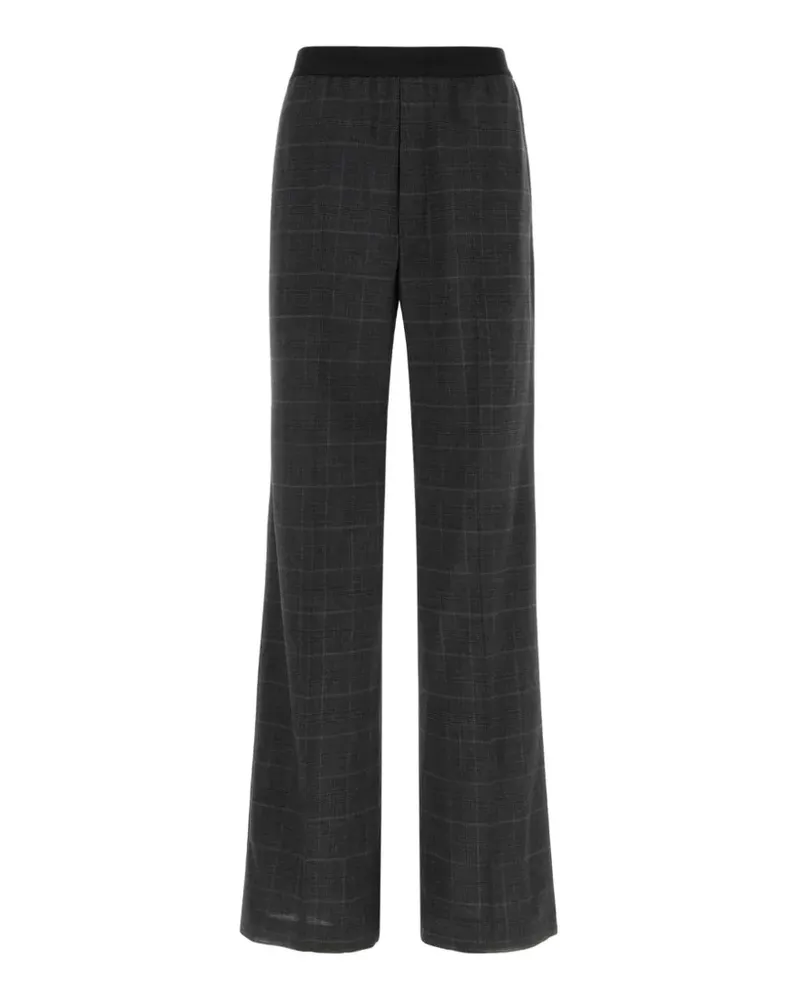 Balenciaga Karierte Hose mit geradem Bein - Grau Grau