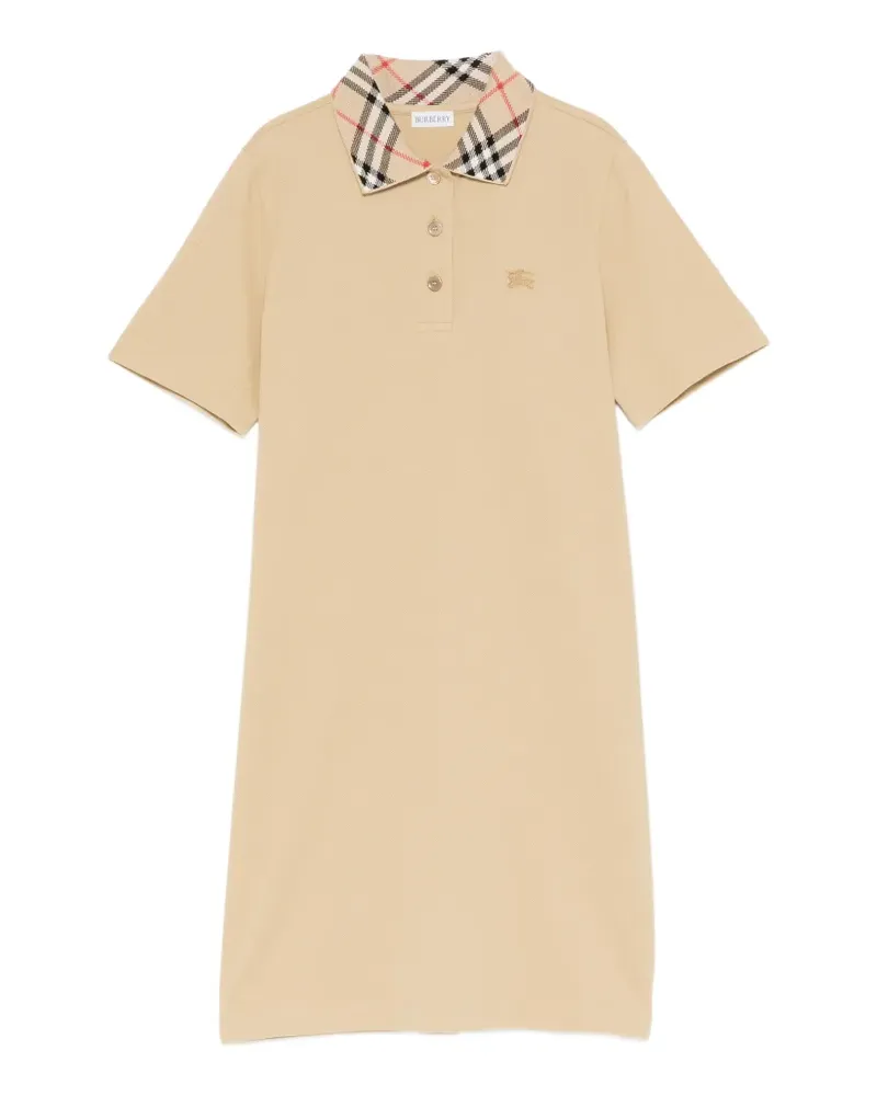 Burberry Kleid mit Karomuster - Nude Nude