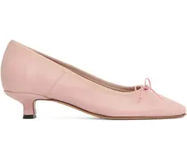 Kitten-Heel-Pumps mit Schleife - Rosa