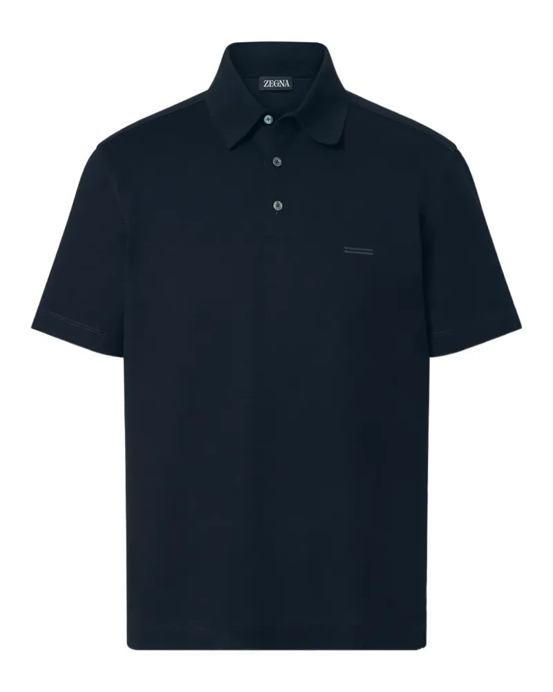 Ermenegildo Zegna cotton polo shirt - Blau Blau