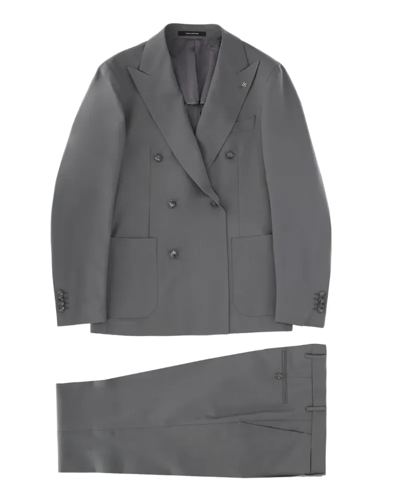 Tagliatore Doppelreihiger Anzug - Grau Grau