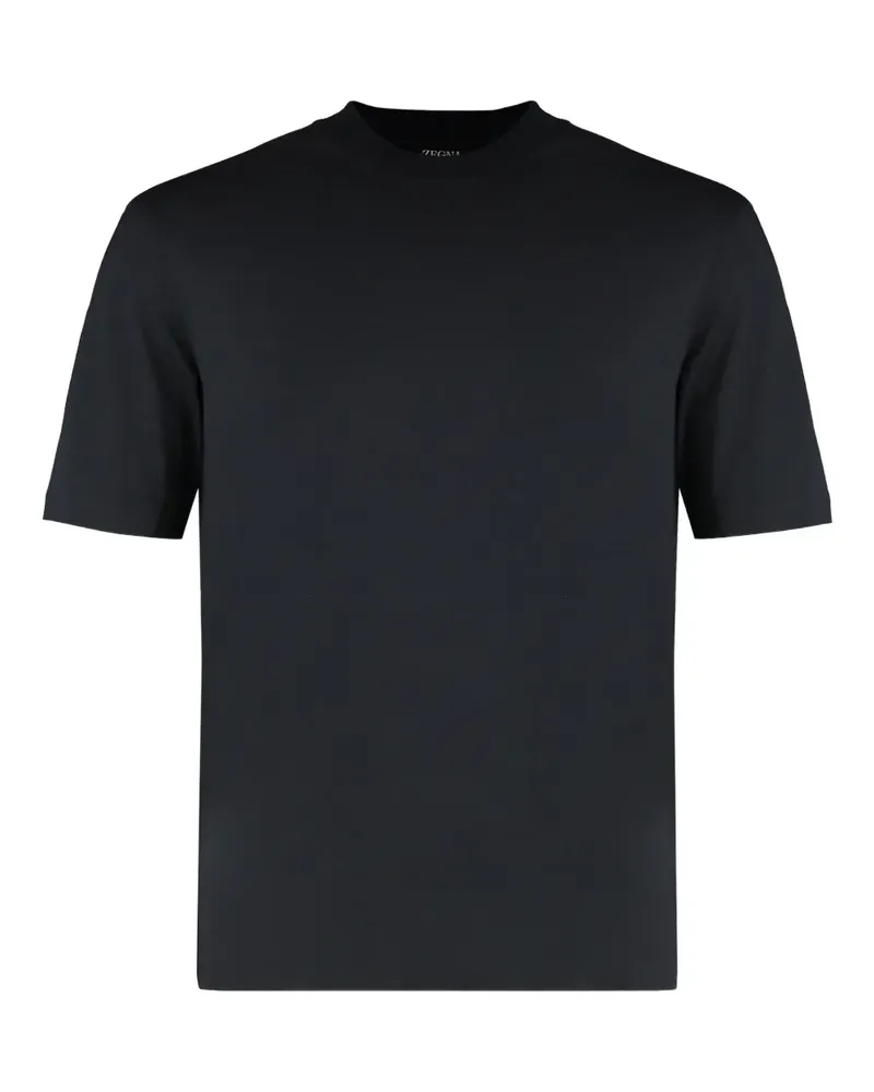 Ermenegildo Zegna T-Shirt mit rundem Ausschnitt - Schwarz Schwarz