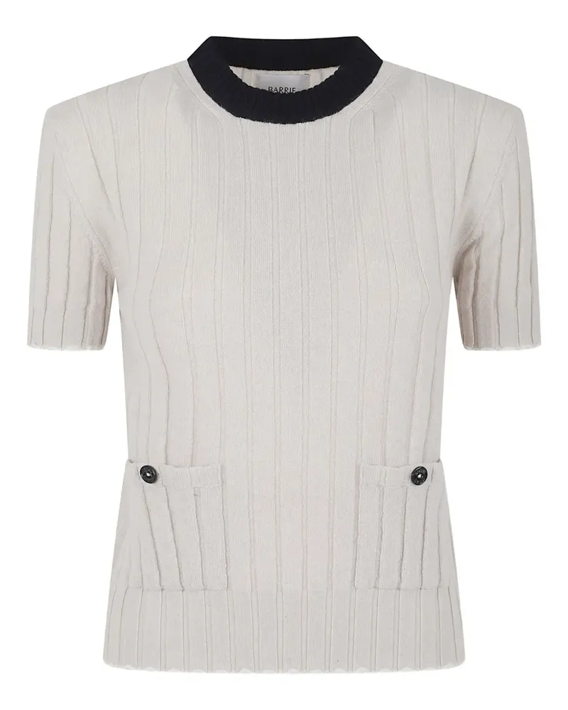 Barrie Geripptes Top - Grau Grau