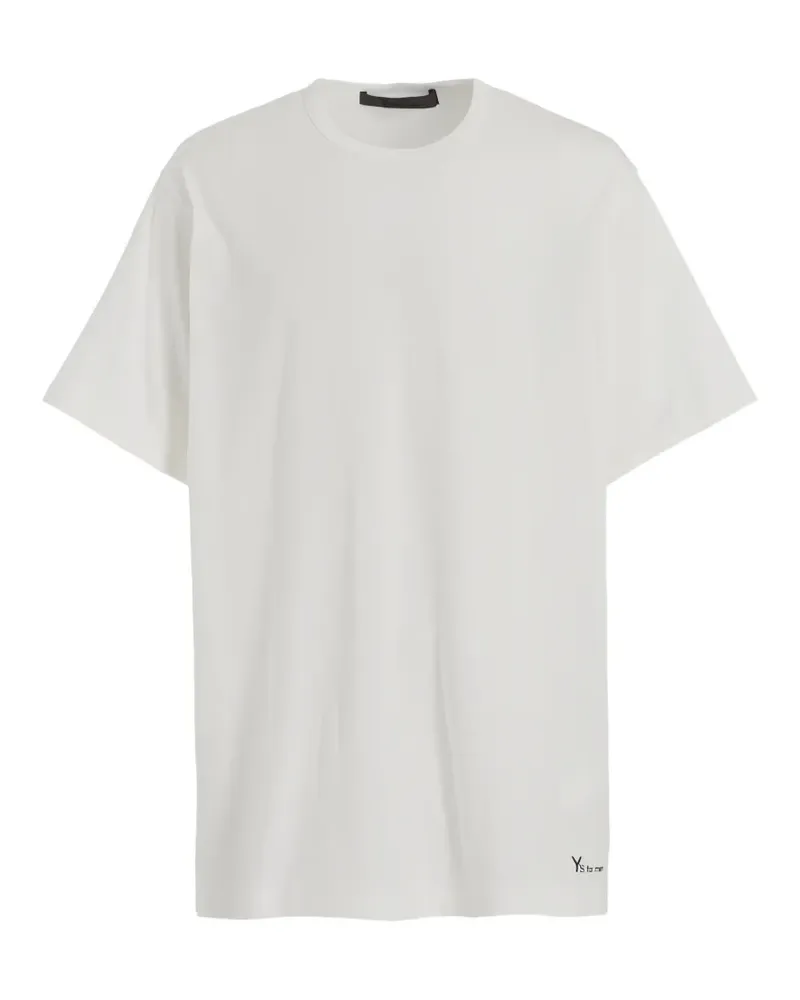Yohji Yamamoto logo-print T-shirt - Weiß Weiß
