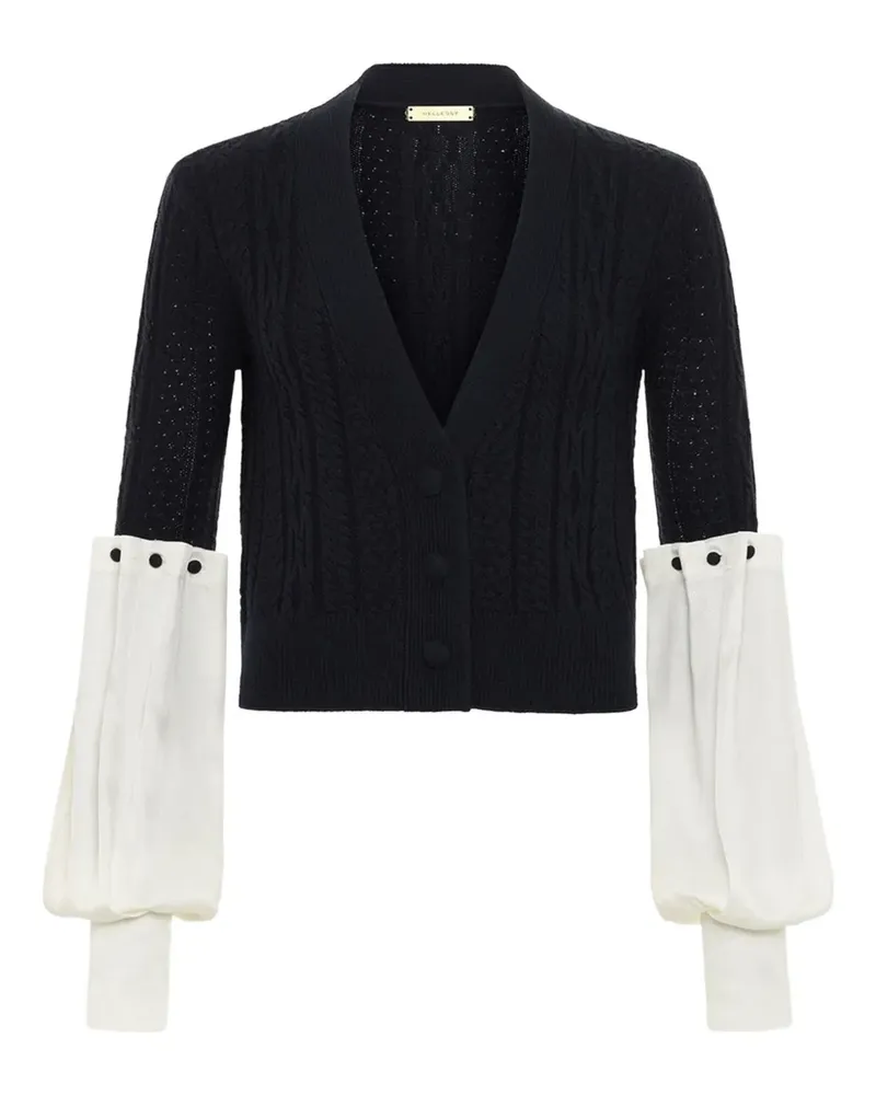 Hellessy Angelite Cardigan mit Zopfmuster - Blau Blau