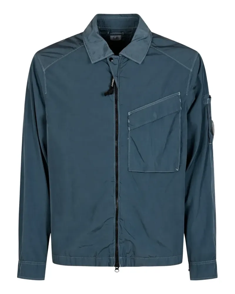 C.P. Company Jacke mit Linsen-Detail an der Brust - Blau Blau