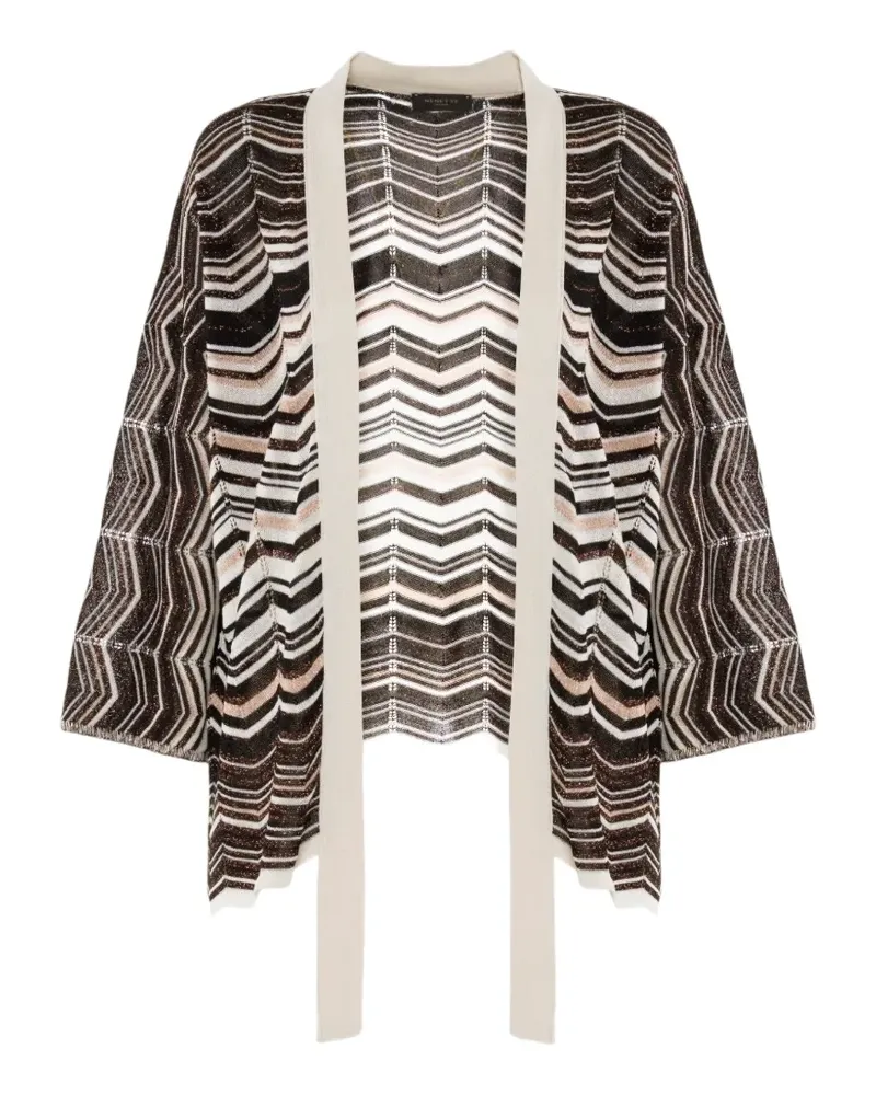 NENETTE Cardigan mit Zickzackmuster - Braun Braun