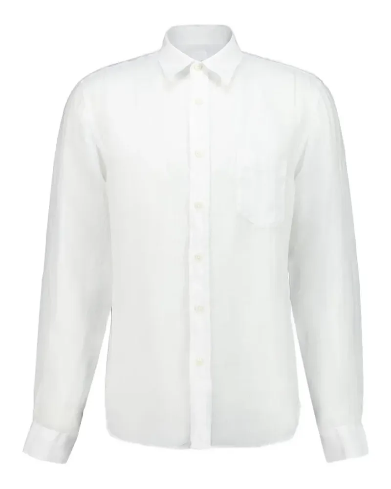 120% Lino long-sleeve regular shirt - Weiß Weiß