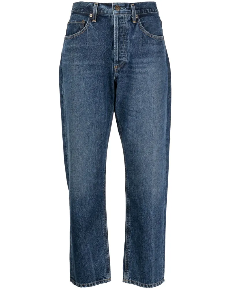 AGOLDE Cropped-Jeans mit hohem Bund - Blau Blau
