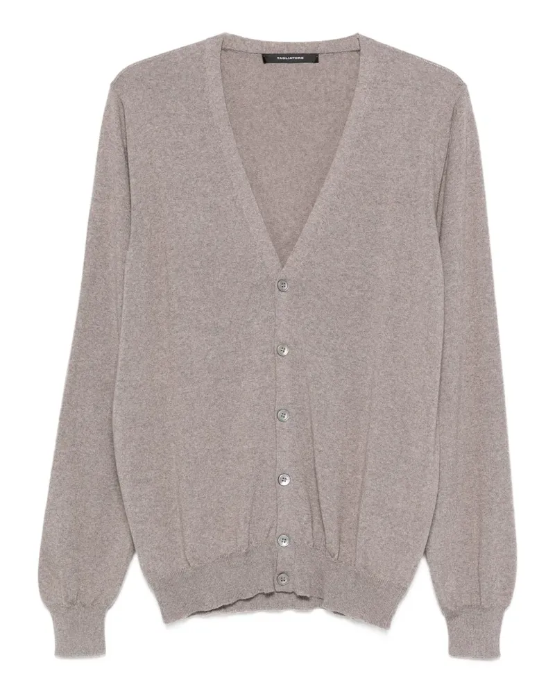 Tagliatore Geknöpfter Cardigan mit V-Ausschnitt - Nude Nude