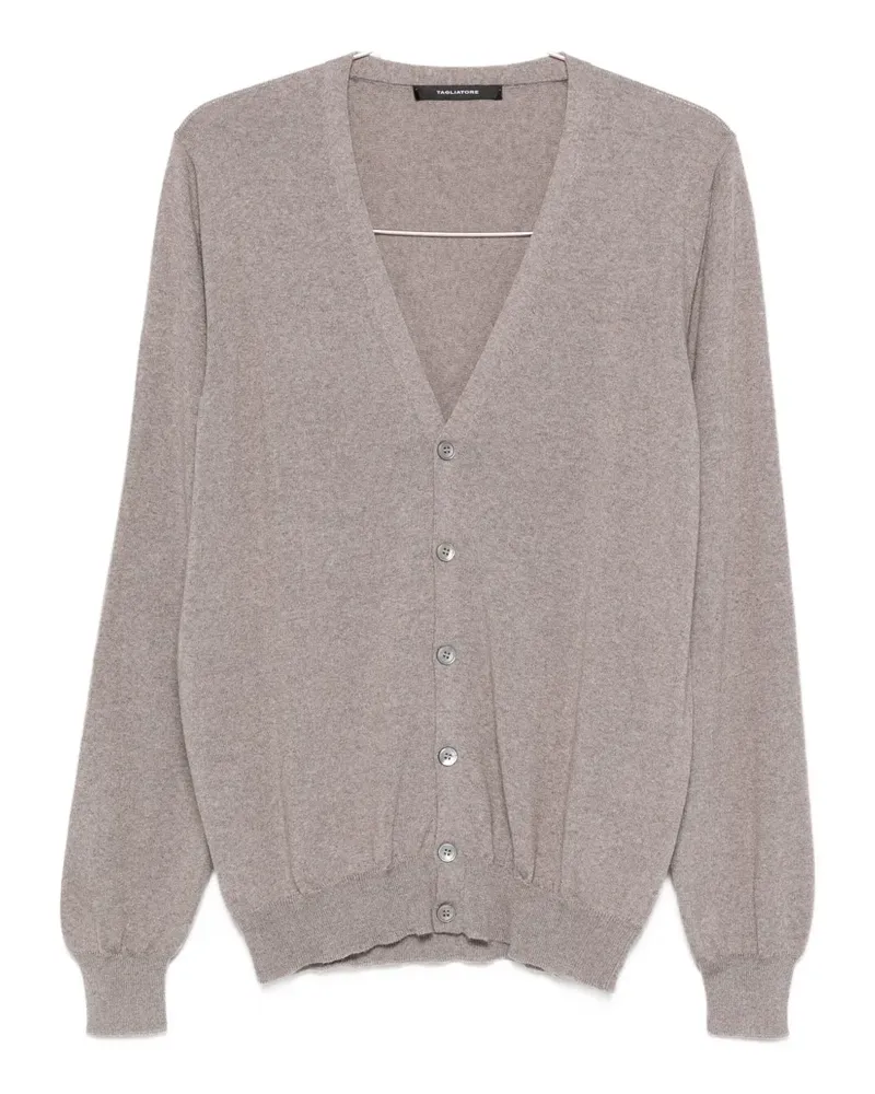 Tagliatore V-neck buttoned cardigan - Nude Nude