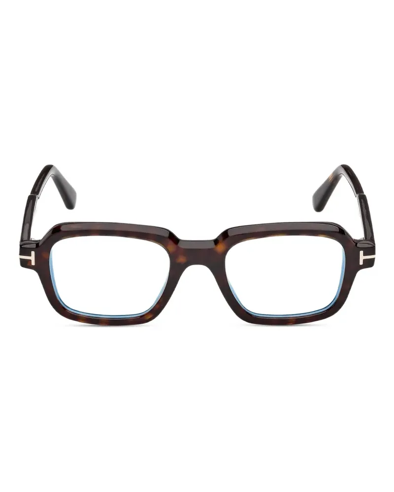 Tom Ford Brille mit eckigem Gestell - Braun Braun