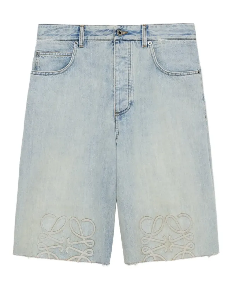 Loewe Anagram Jeans-Shorts - Blau Blau