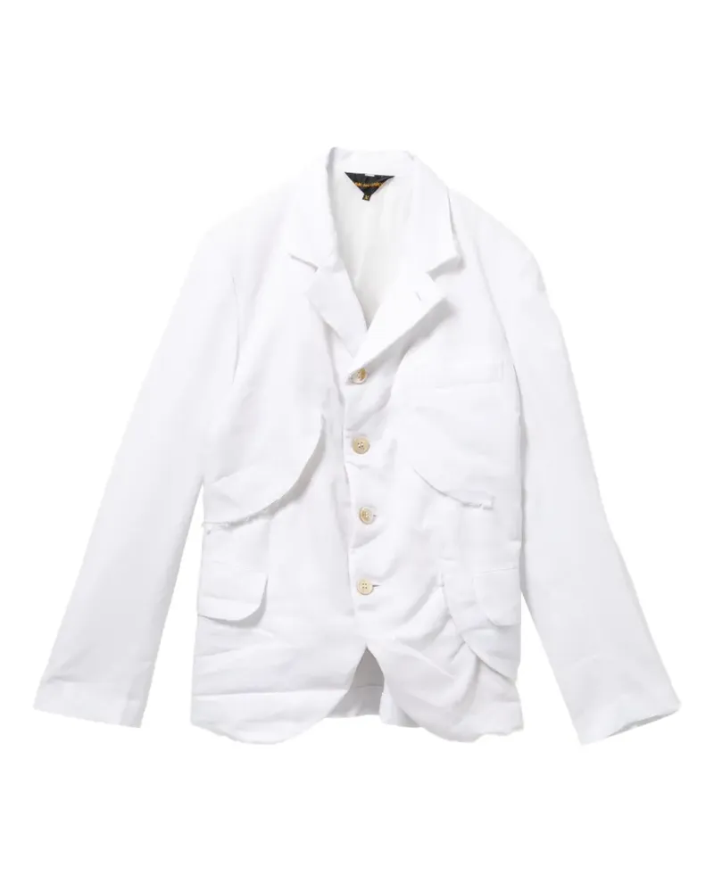 Comme des Garçons Jacke mit fallendem Revers - Weiß Weiß