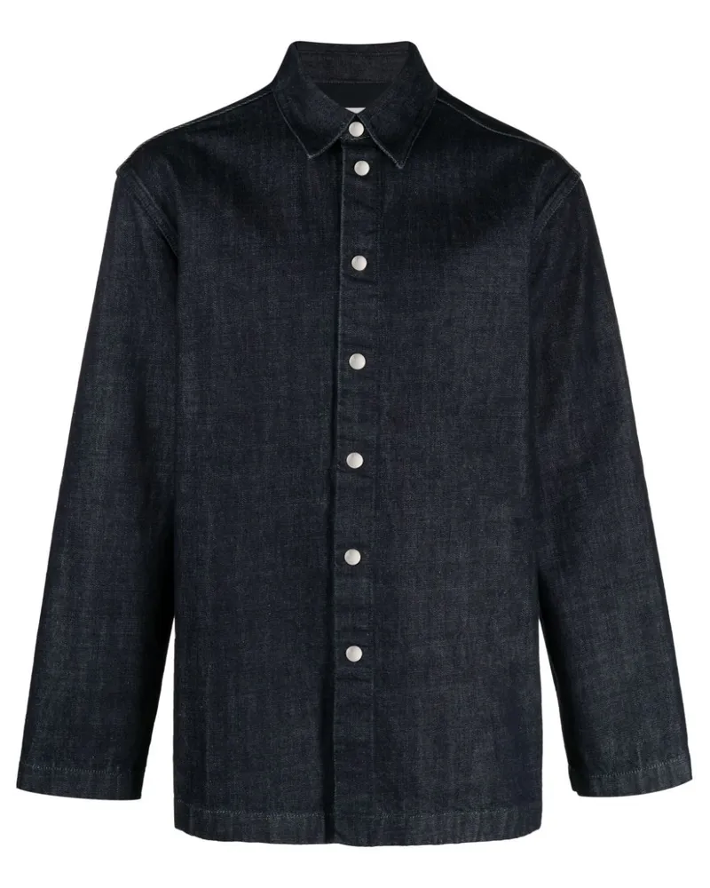 Jil Sander Langärmeliges Jeanshemd - Blau Blau