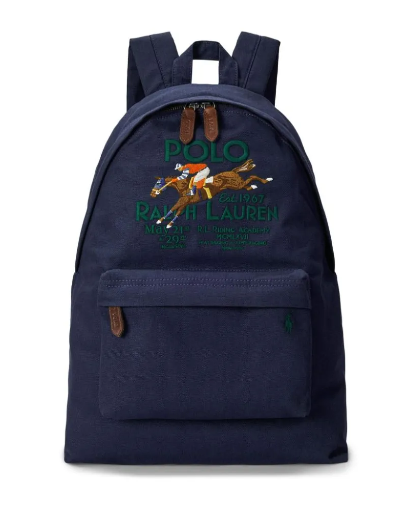 Ralph Lauren Rucksack mit Logo-Stickerei - Blau Blau