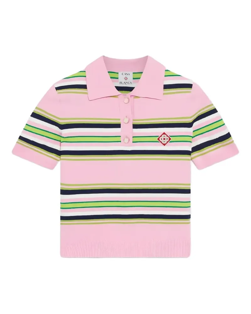 Casablanca Paris striped polo shirt - Rosa Rosa