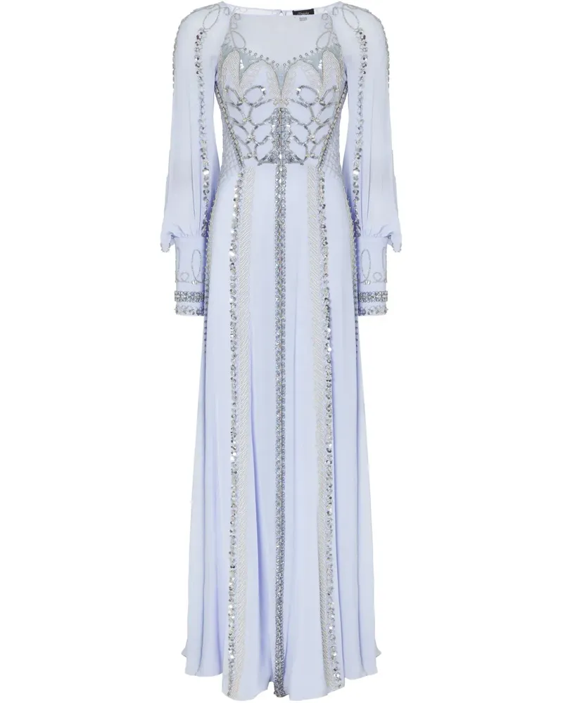 Temperley London Langärmeliges Maxikleid - Blau Blau