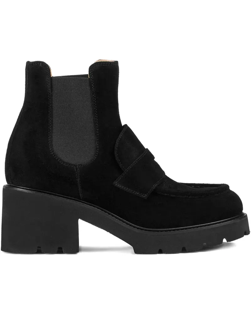 Doucal´s elastic-panel ankle boots - Schwarz Schwarz