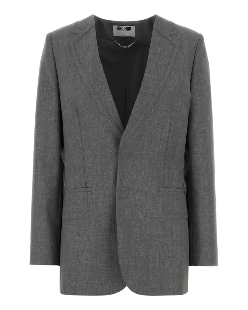 Moschino lapel blazer - Grau Grau