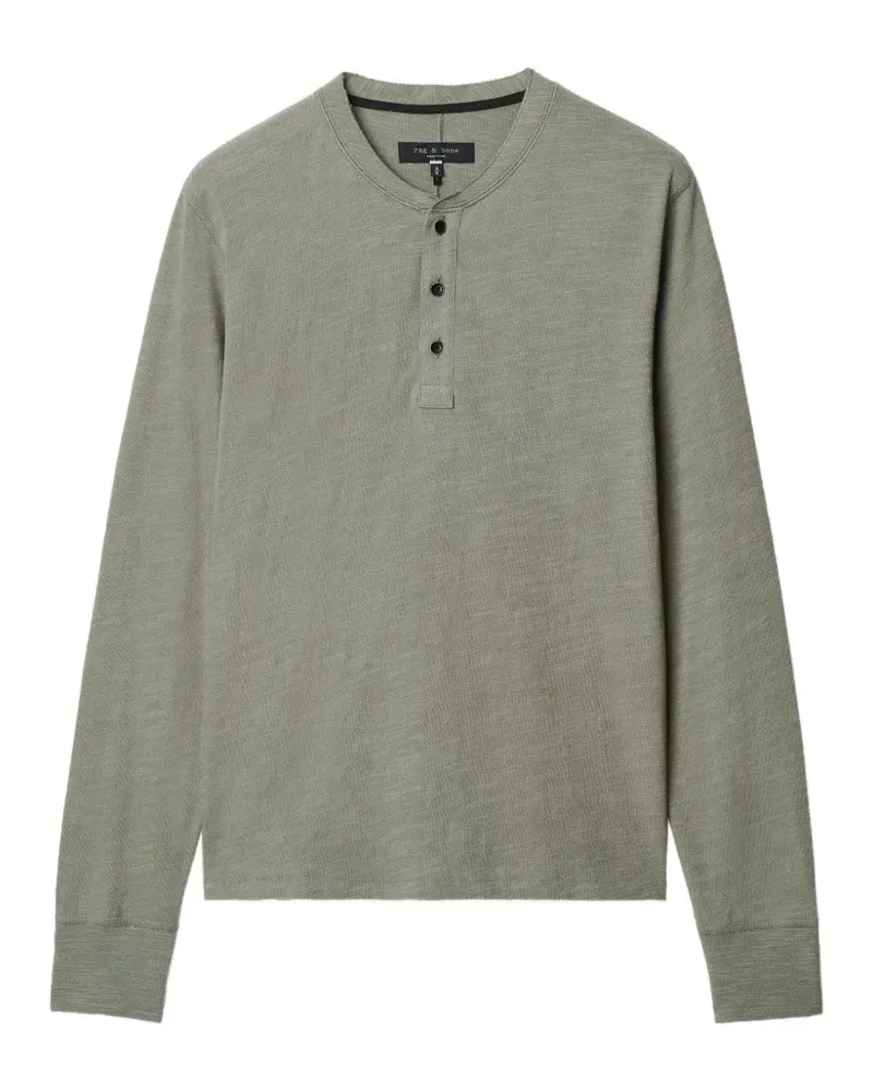 Rag & Bone Henley-Pullover - Grün Grün