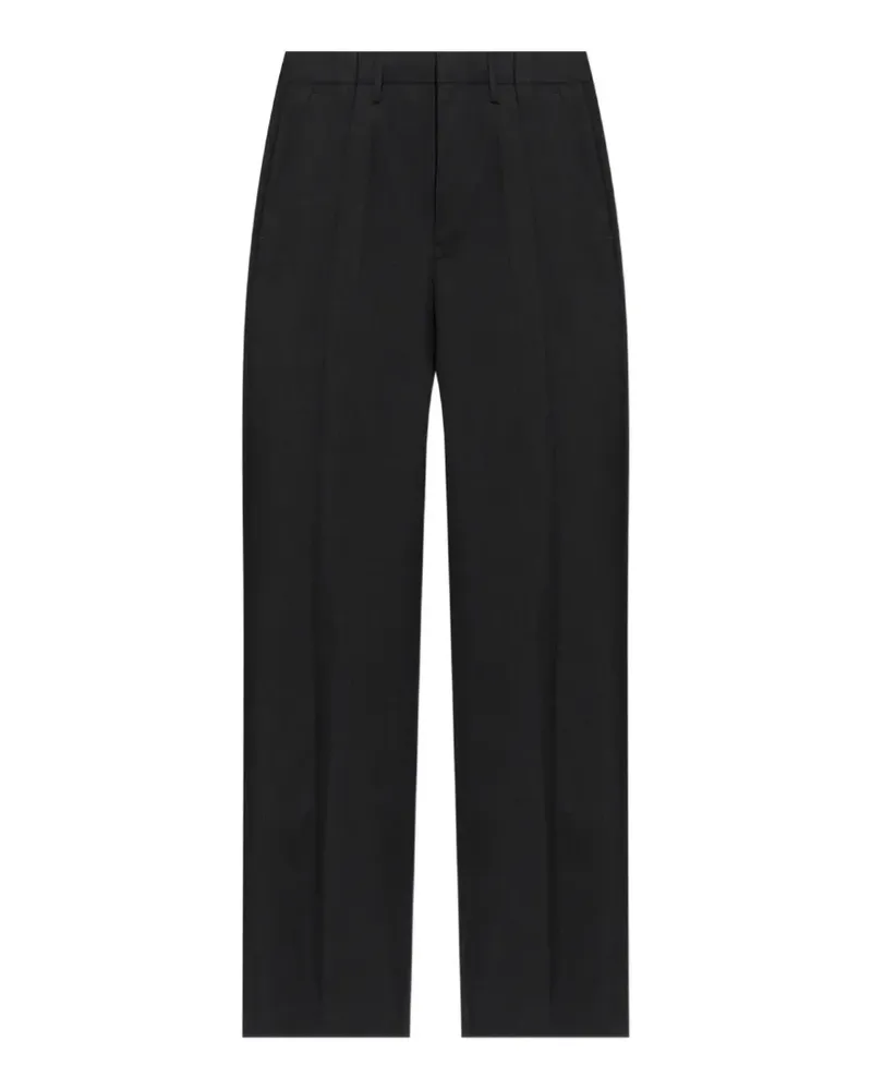 Maison Margiela pressed-crease wool trousers - Schwarz Schwarz