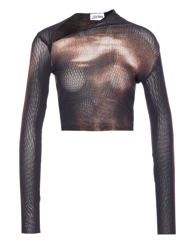 Jean Paul Gaultier Asymmetrisches Oberteil - Schwarz Schwarz