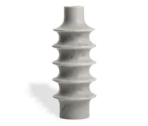 Edward Vase aus Marmor - Grau
