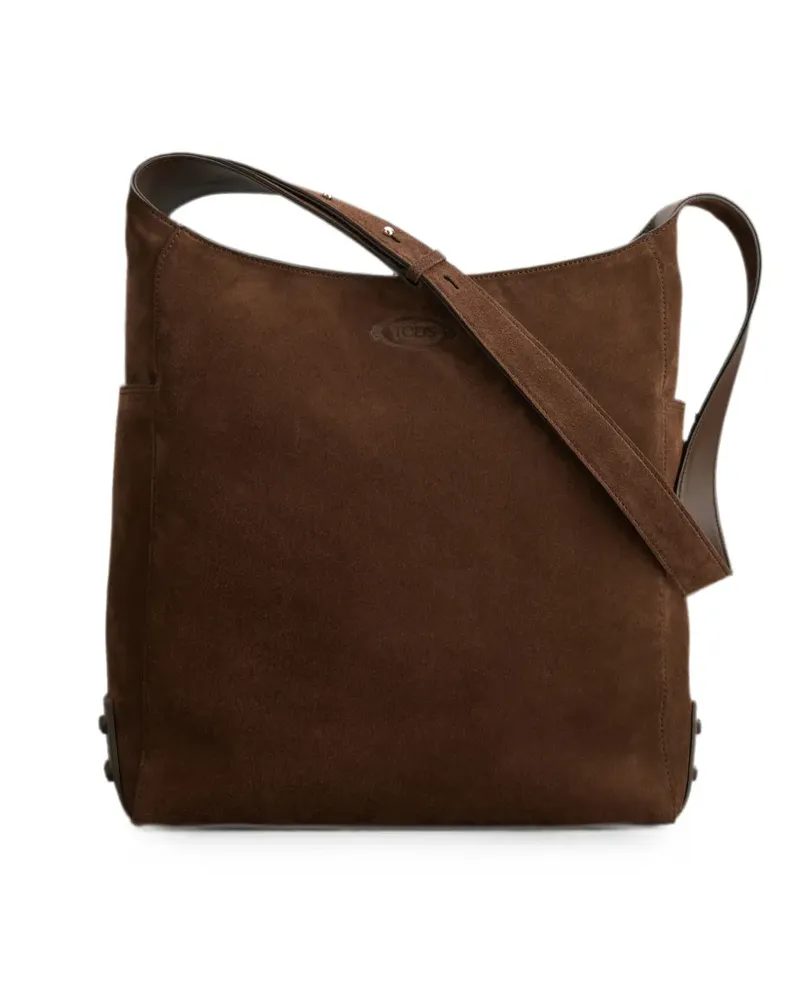 TOD'S Gommino suede shoulder bag - Braun Braun