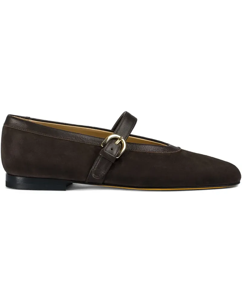 Doucal´s suede strap ballet flat - Braun Braun