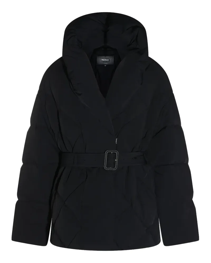 Mackage belted quilted jacket - Schwarz Schwarz