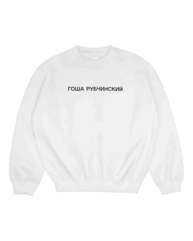 Gosha Rubchinskiy logo-print sweater - Weiß Weiß