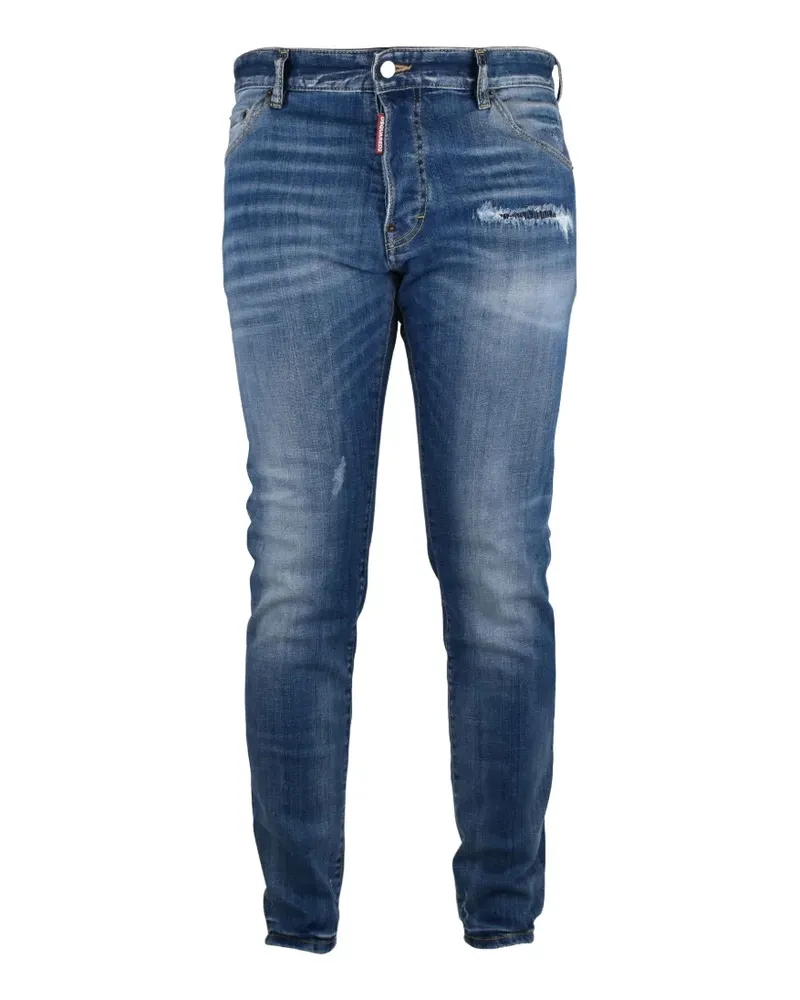 Dsquared2 Teddy distressed jeans - Blau Blau