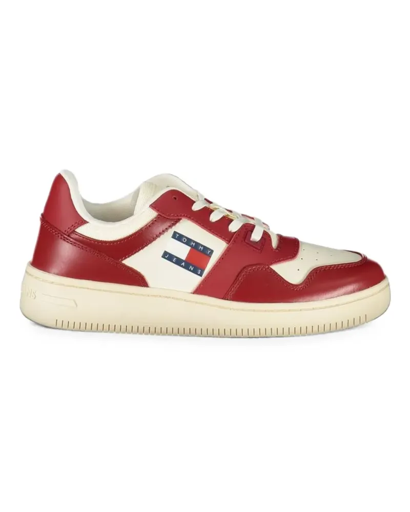 Tommy Hilfiger Flatform-Sneakers mit Kontrasteinsätzen - Rot Rot